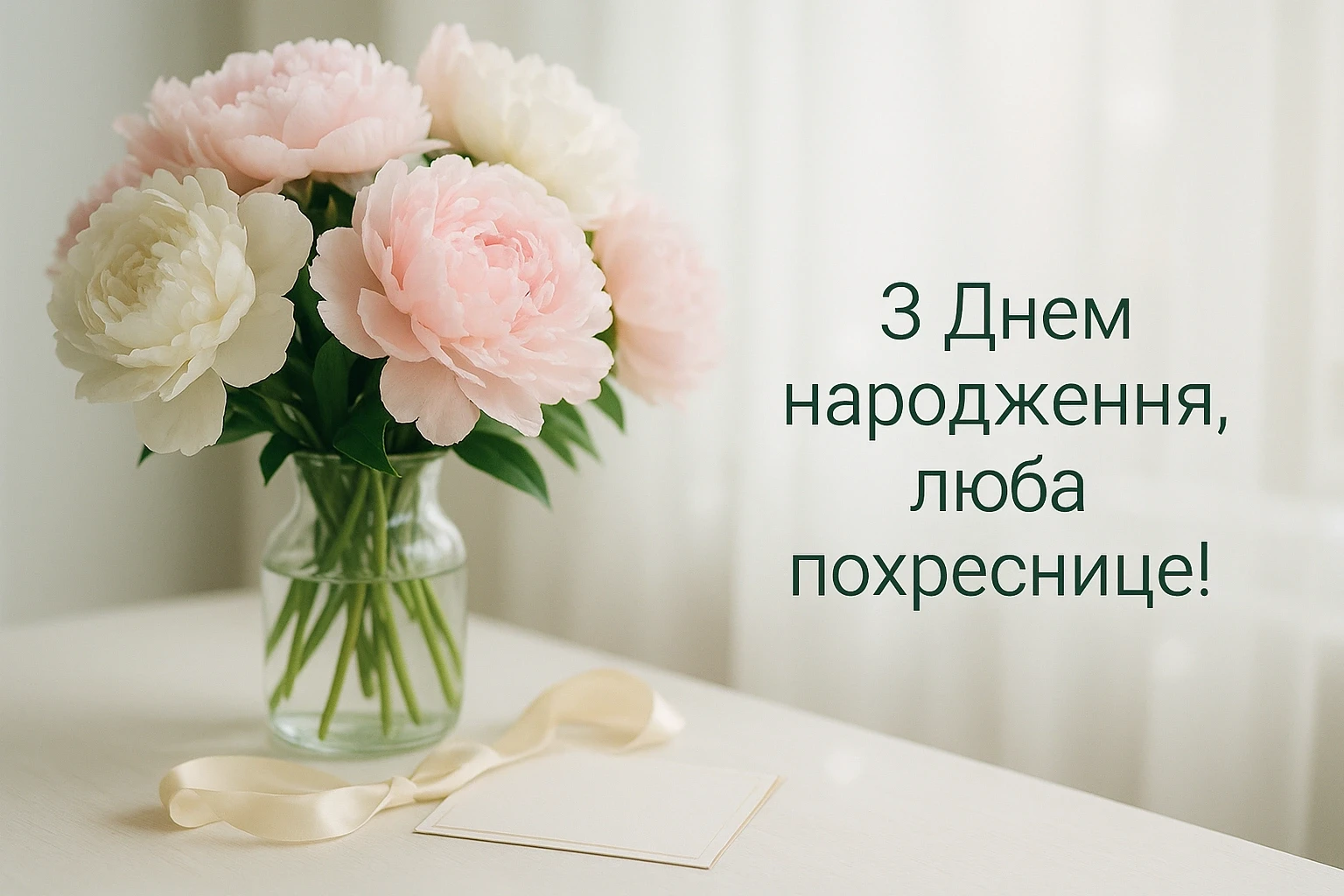 Привітання для похресниці