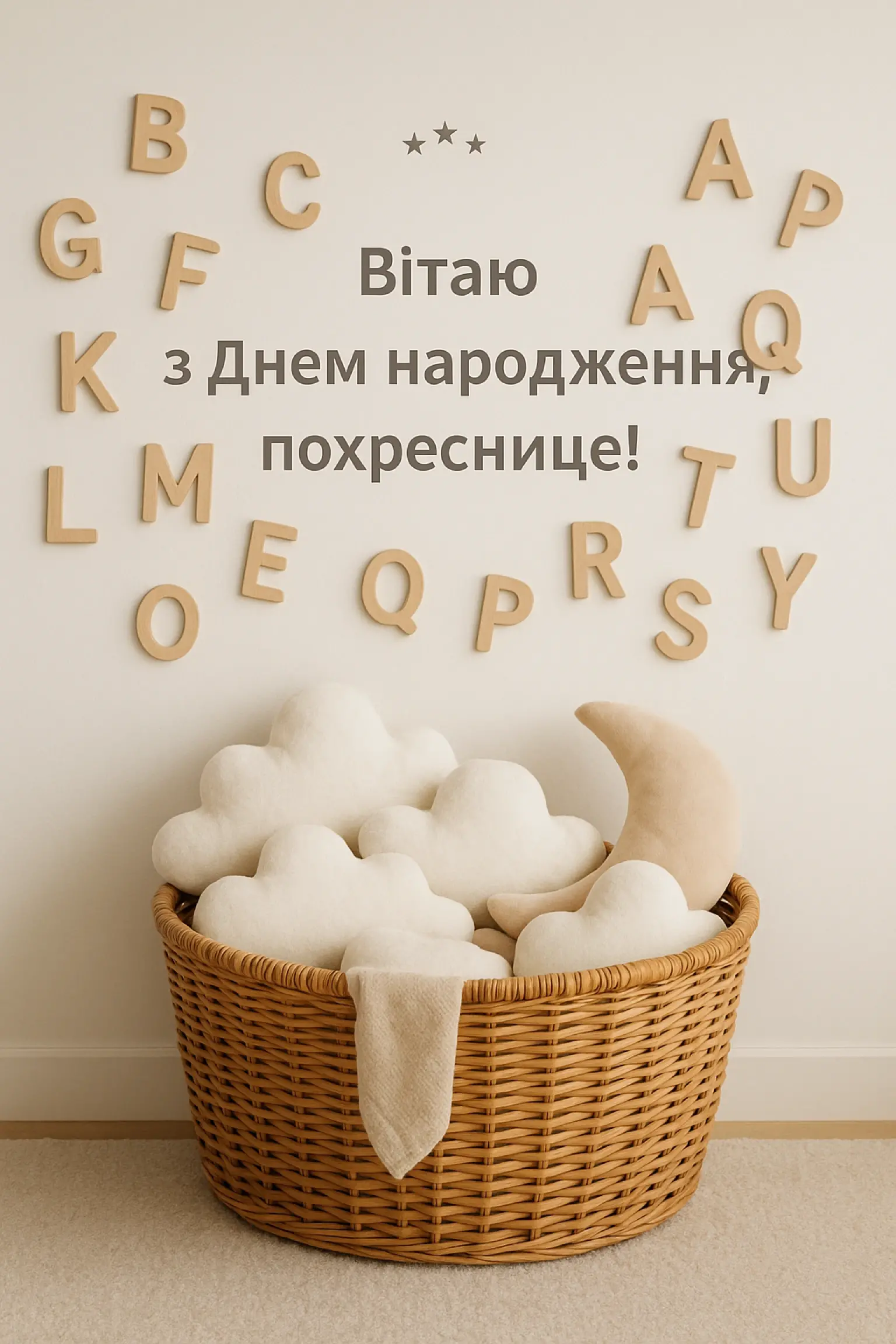 Привітання для похресниці