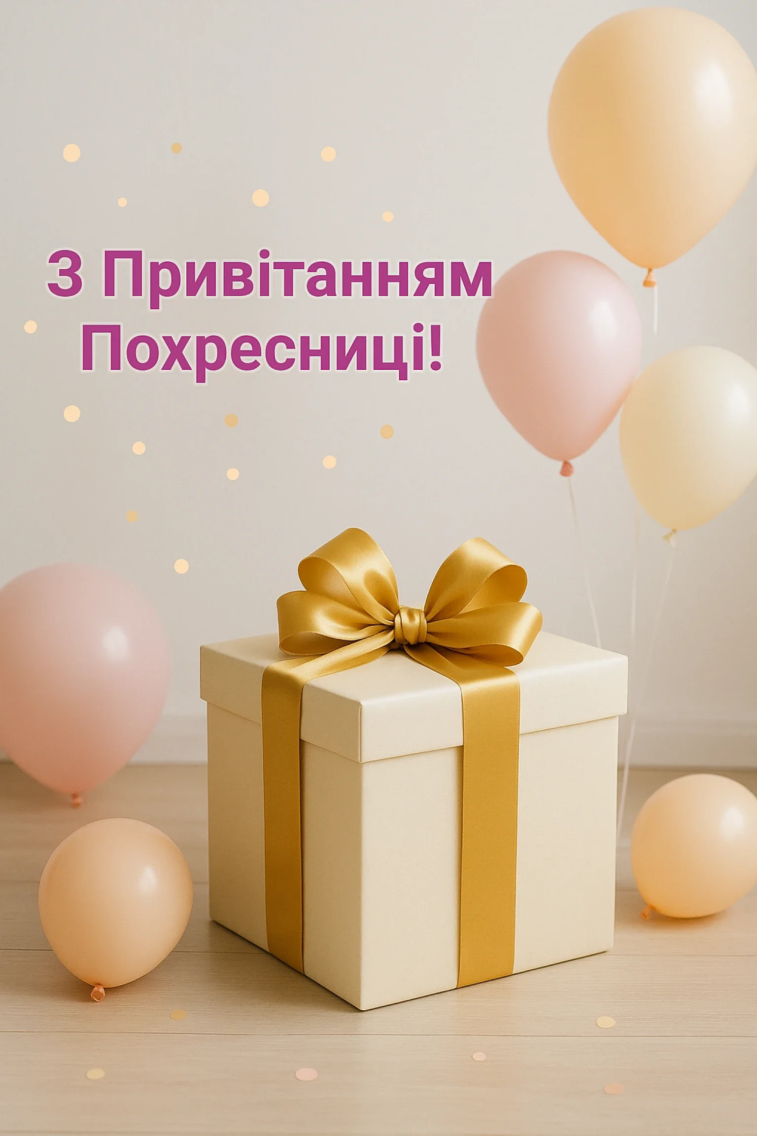 Привітання для похресниці