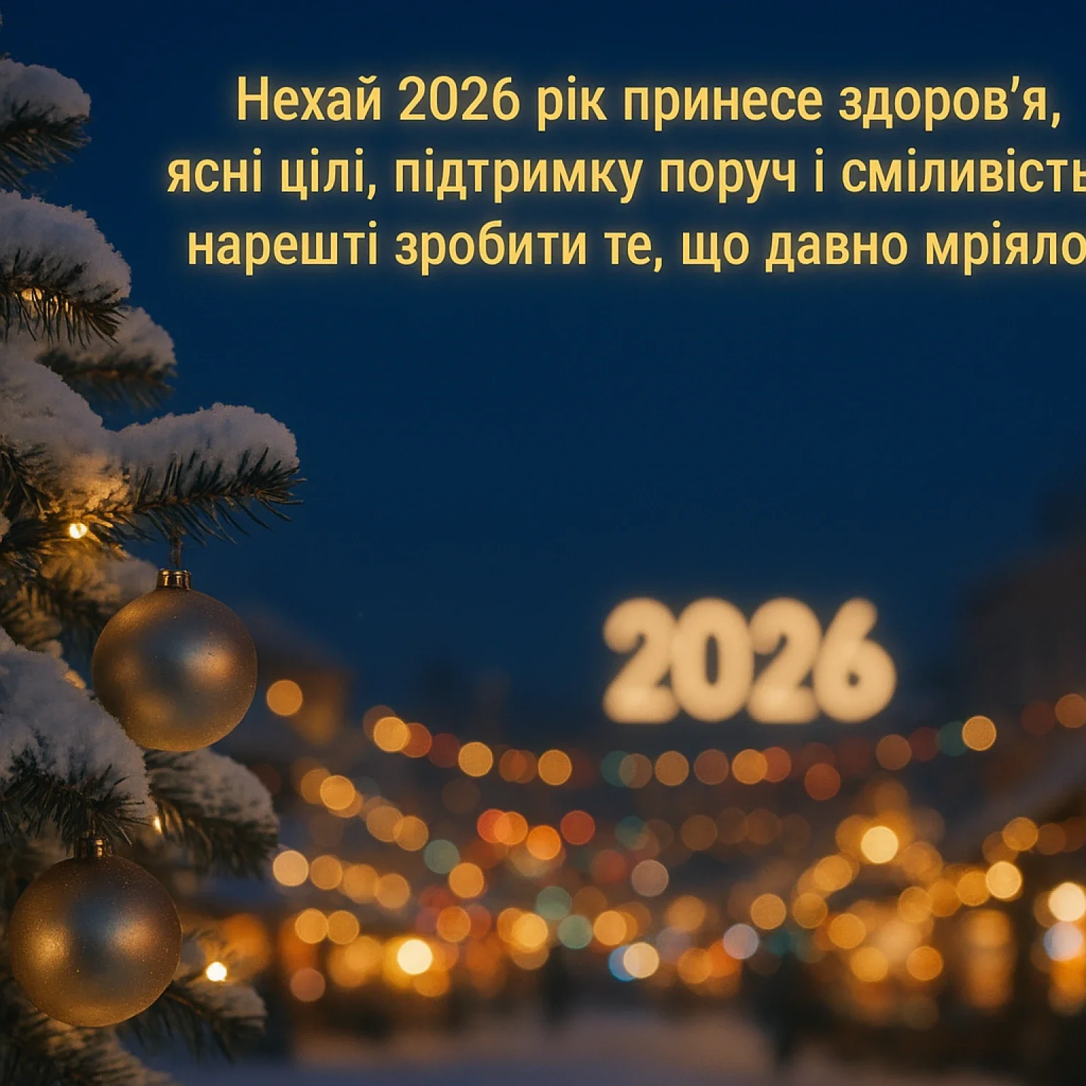 Привітання з новим роком 2026