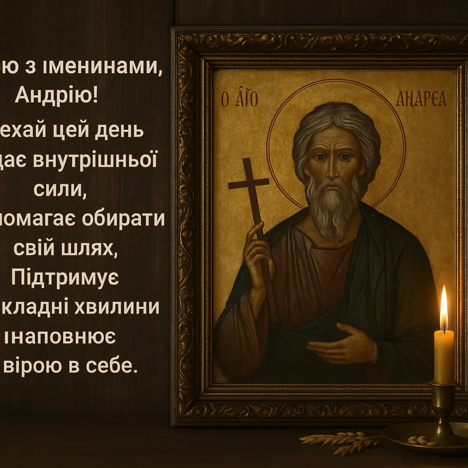 Привітання з іменинами Андрія