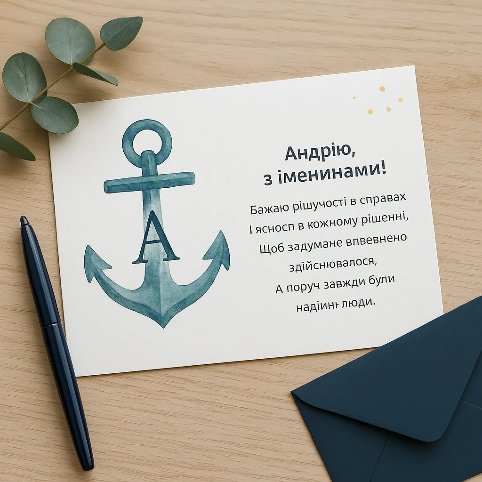 Привітання з іменинами Андрія