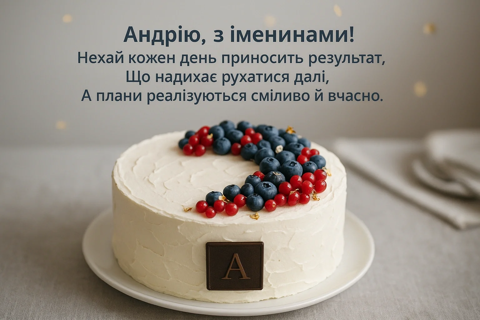 Привітання з іменинами Андрія