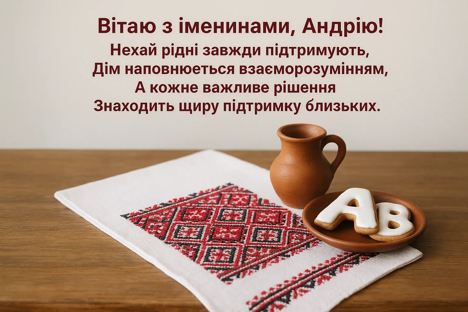 Привітання з іменинами Андрія