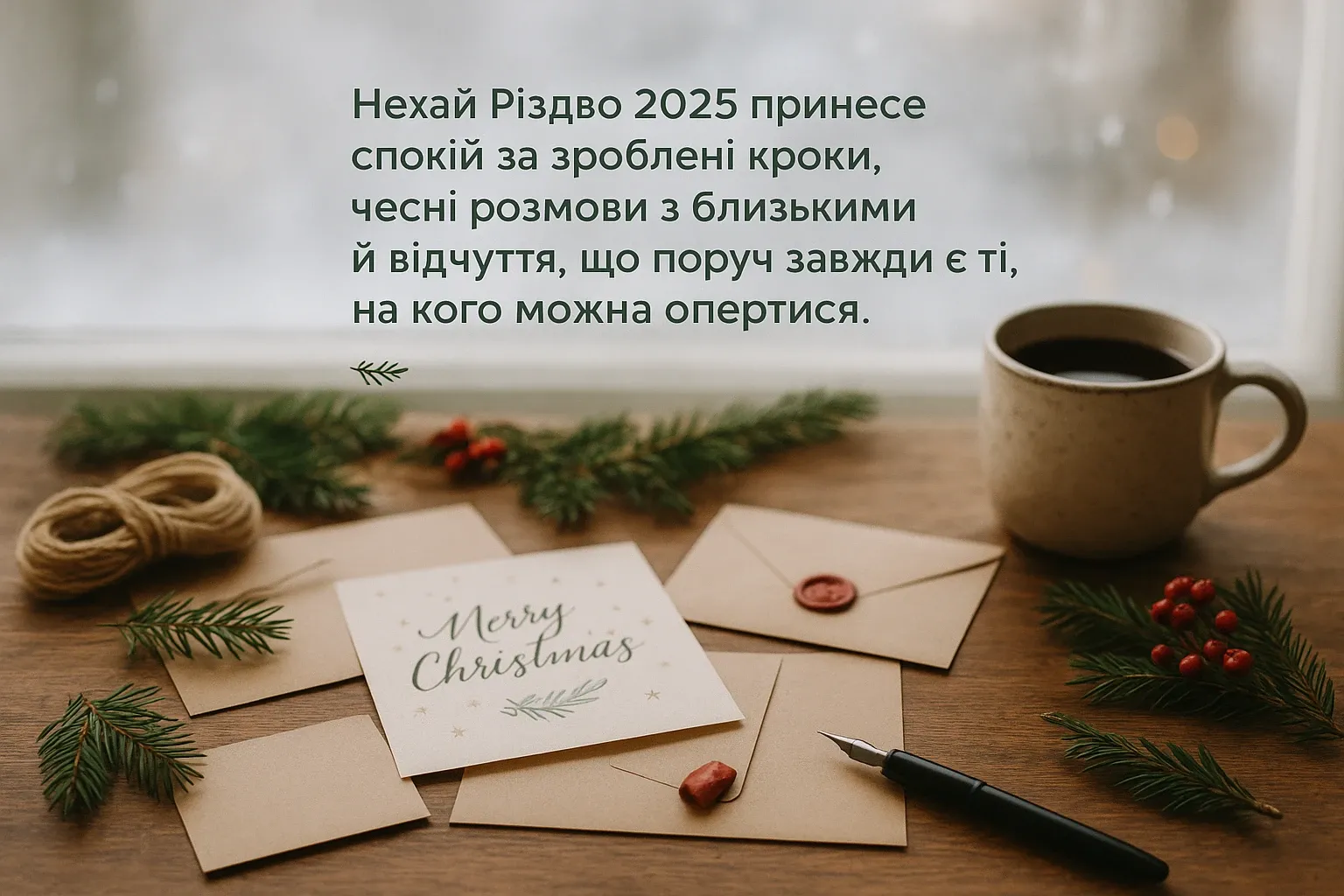 Привітання з Різдвом 2025 у картинках