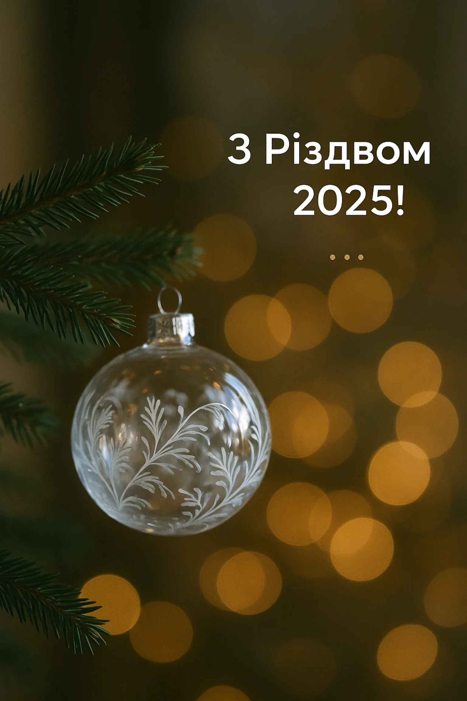 Привітання з Різдвом 2025 у картинках