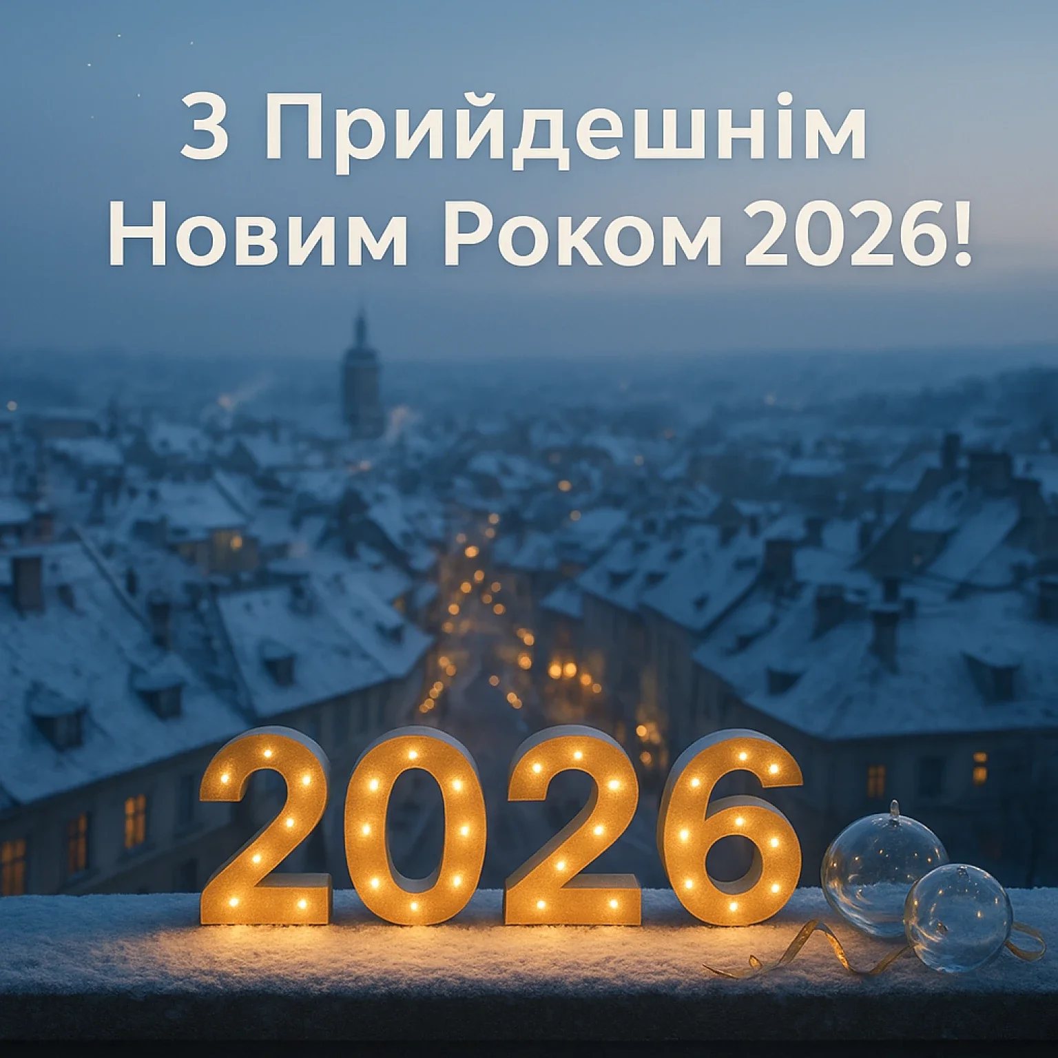 Привітання з прийдешнім новим роком 2026: коли чекаєш дива