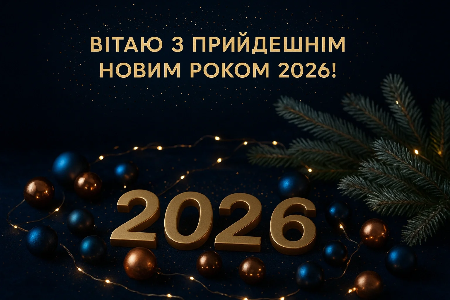 Привітання з прийдешнім новим роком 2026: коли чекаєш дива