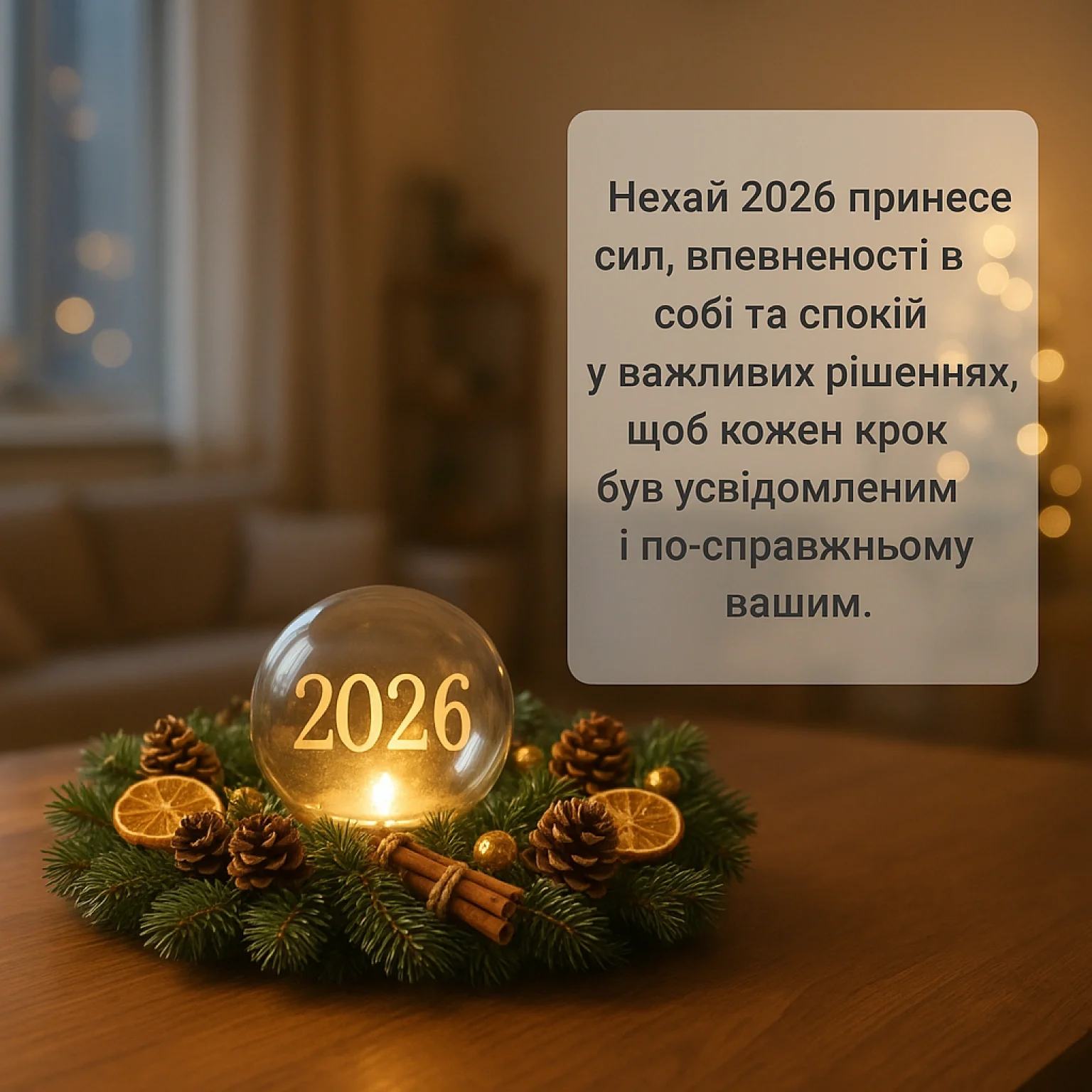 Привітання з прийдешнім новим роком 2026: коли чекаєш дива