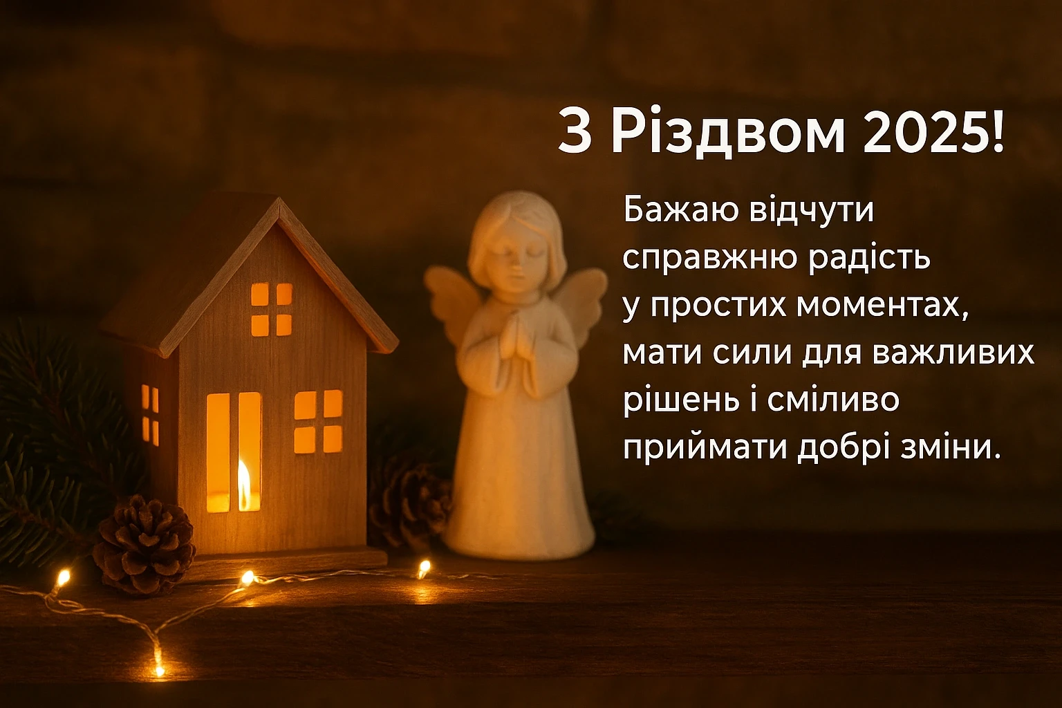 Привітання з Різдвом 2025 у картинках