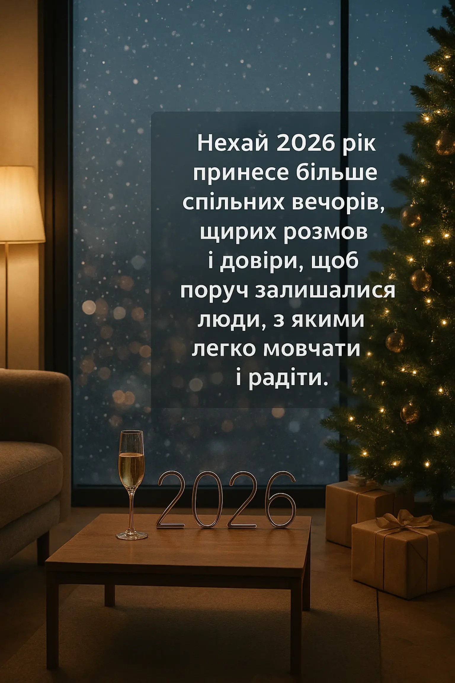 Привітання з прийдешнім новим роком 2026: коли чекаєш дива