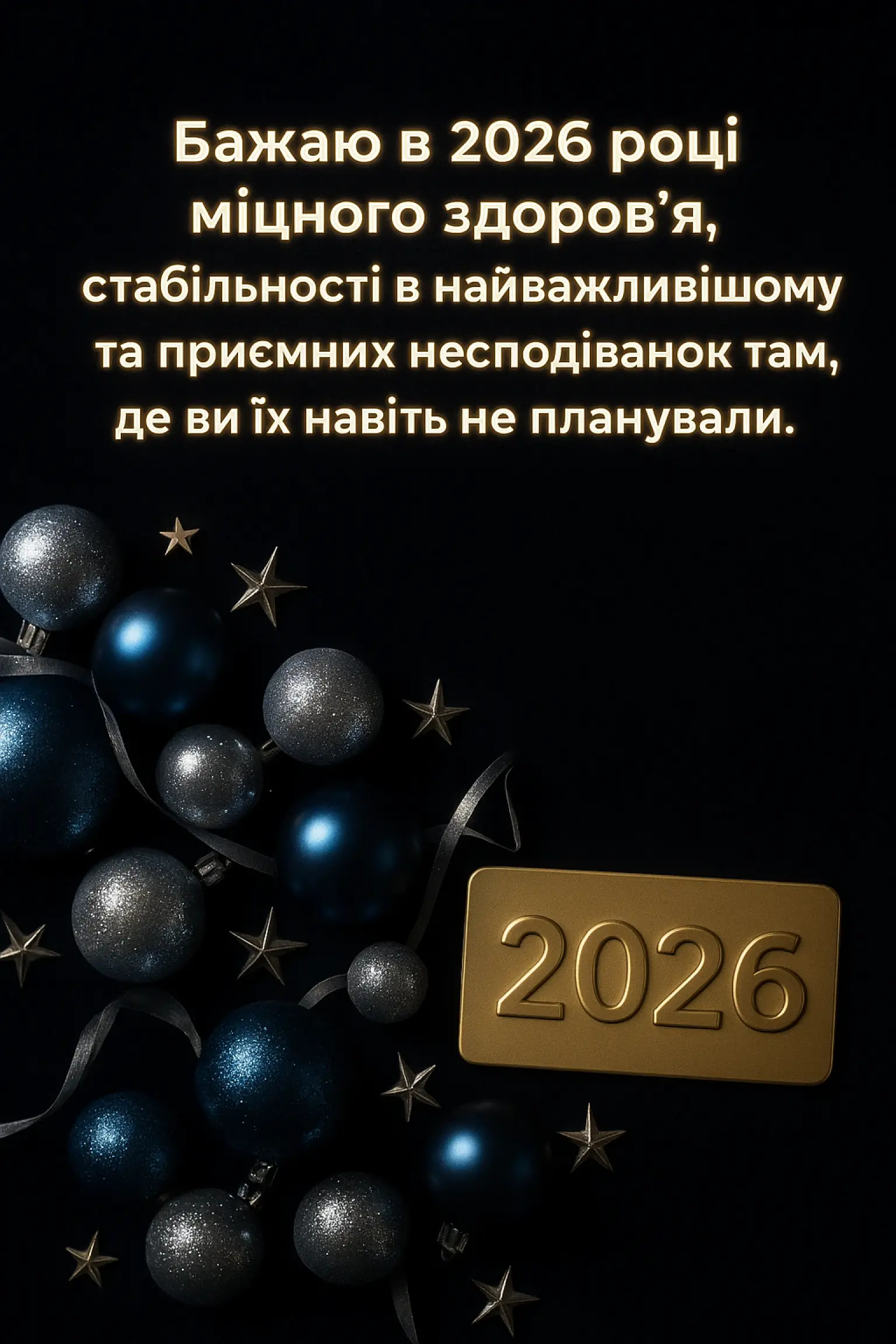 Привітання з прийдешнім новим роком 2026: коли чекаєш дива