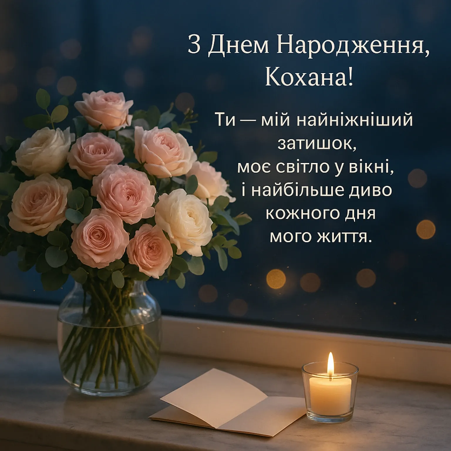Привітання з днем народження дружині