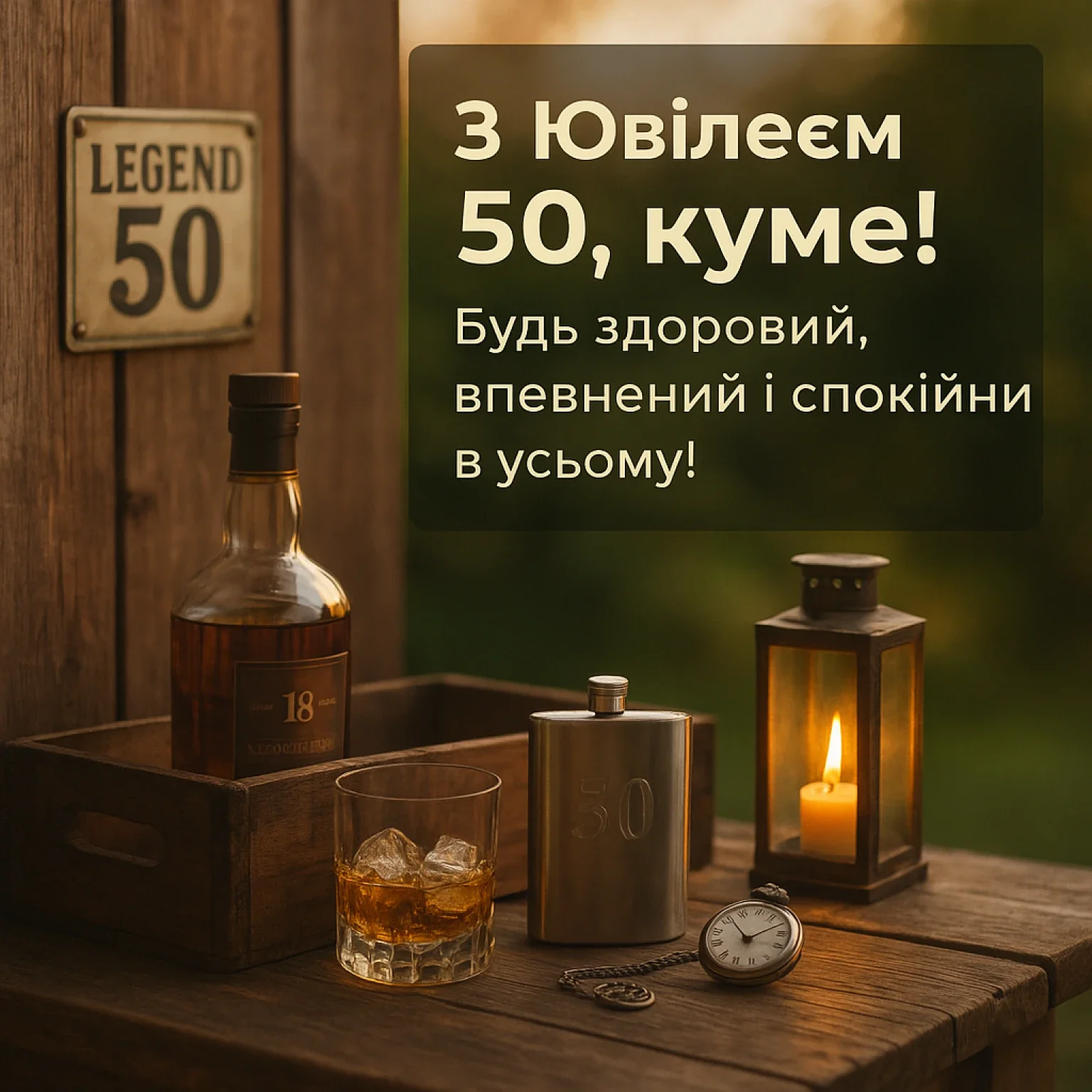 Привітання куму з ювілеєм 50 Привітання куму з ювілеєм 50