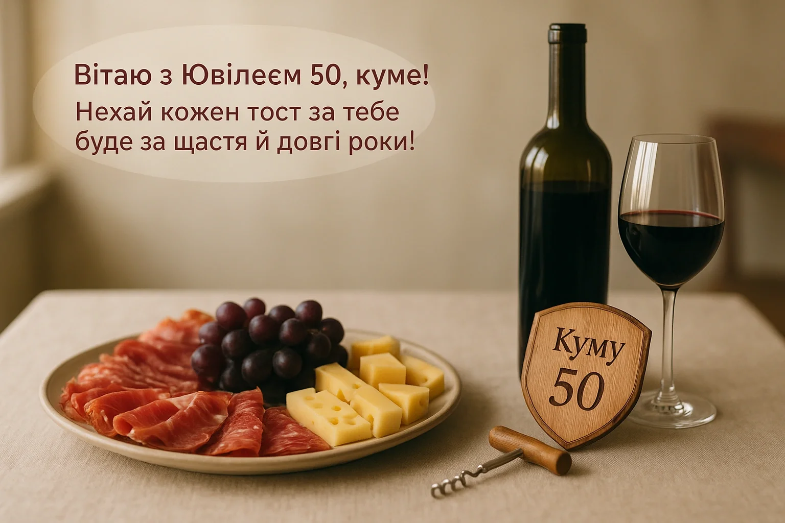 Привітання куму з ювілеєм 50 Привітання куму з ювілеєм 50