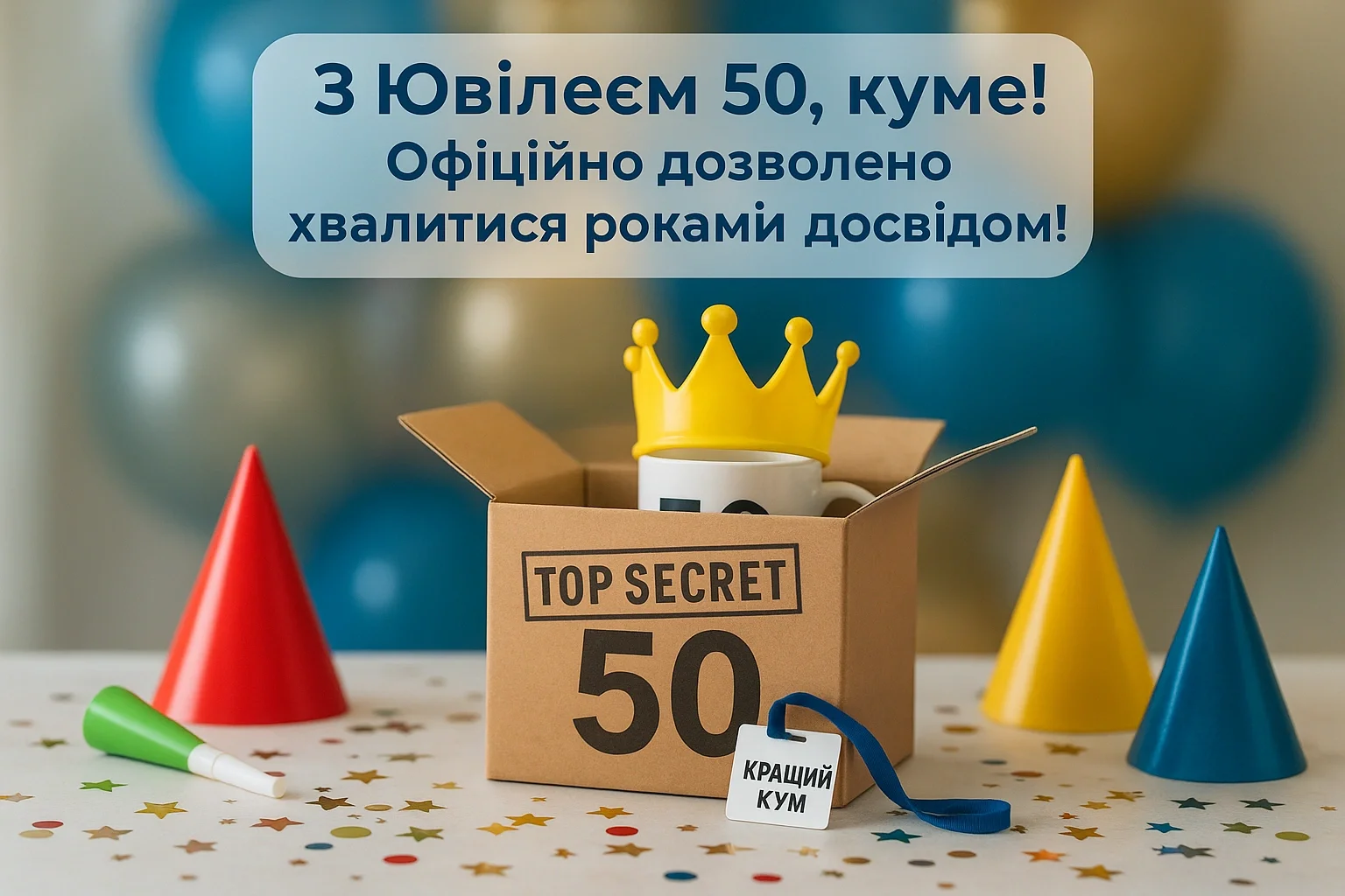 Привітання куму з ювілеєм 50 Привітання куму з ювілеєм 50