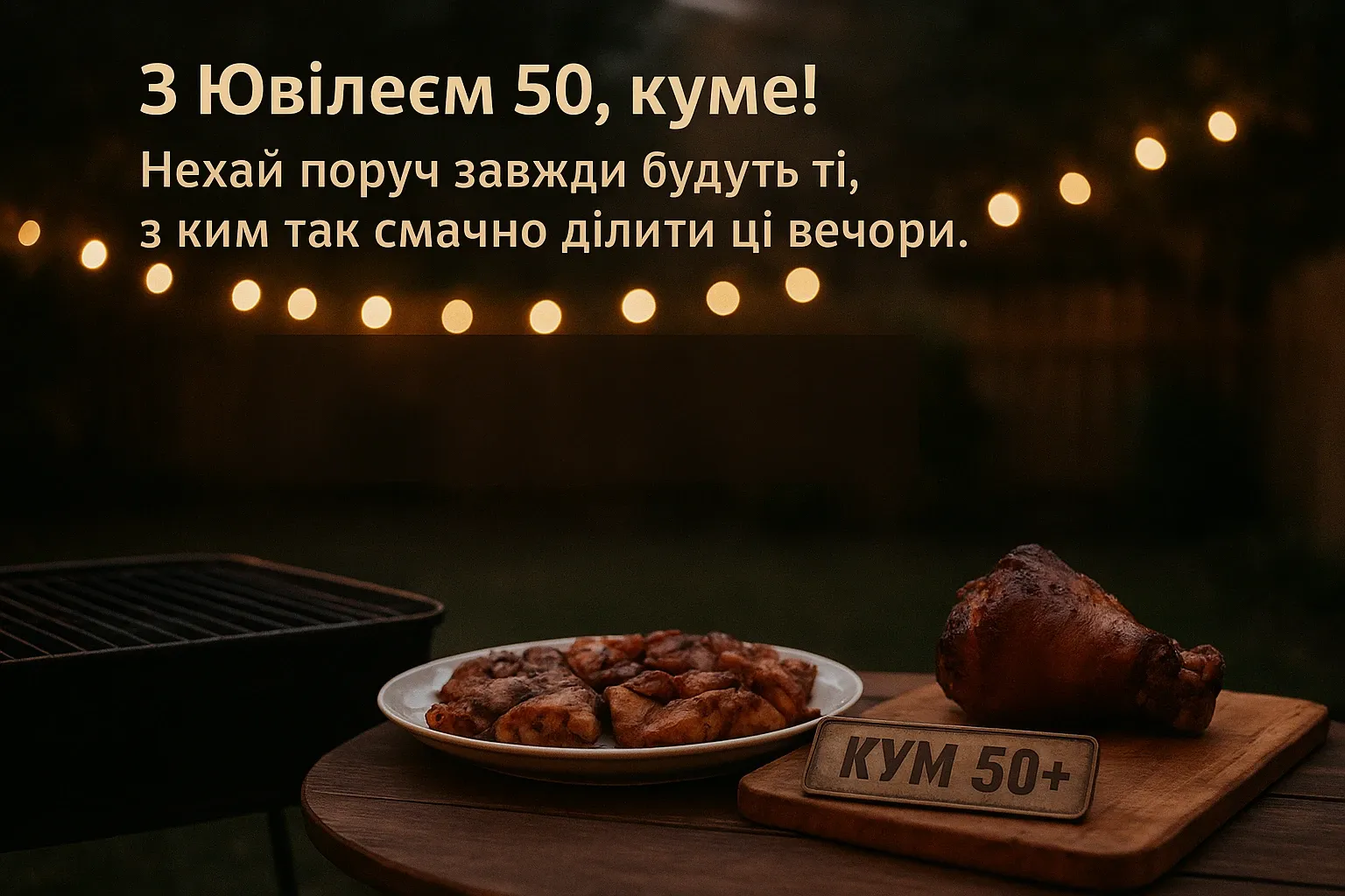 Привітання куму з ювілеєм 50 Привітання куму з ювілеєм 50