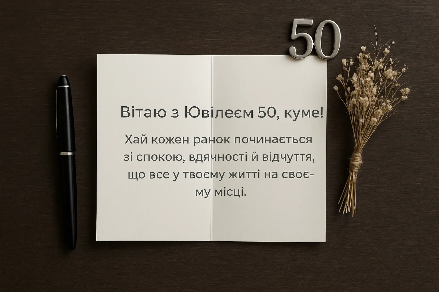 Привітання куму з ювілеєм 50 Привітання куму з ювілеєм 50