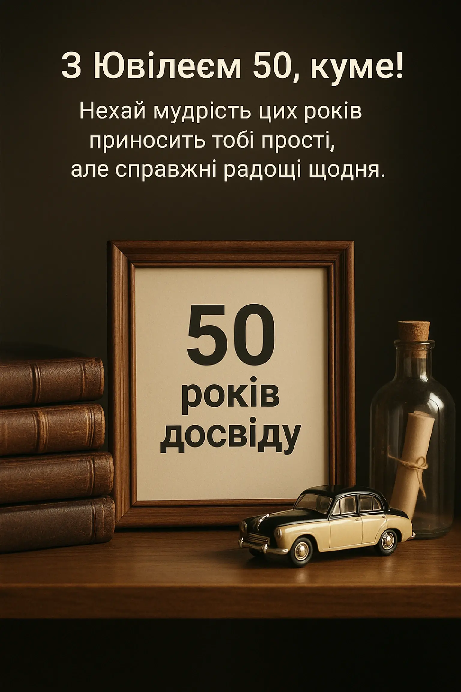 Привітання куму з ювілеєм 50 Привітання куму з ювілеєм 50