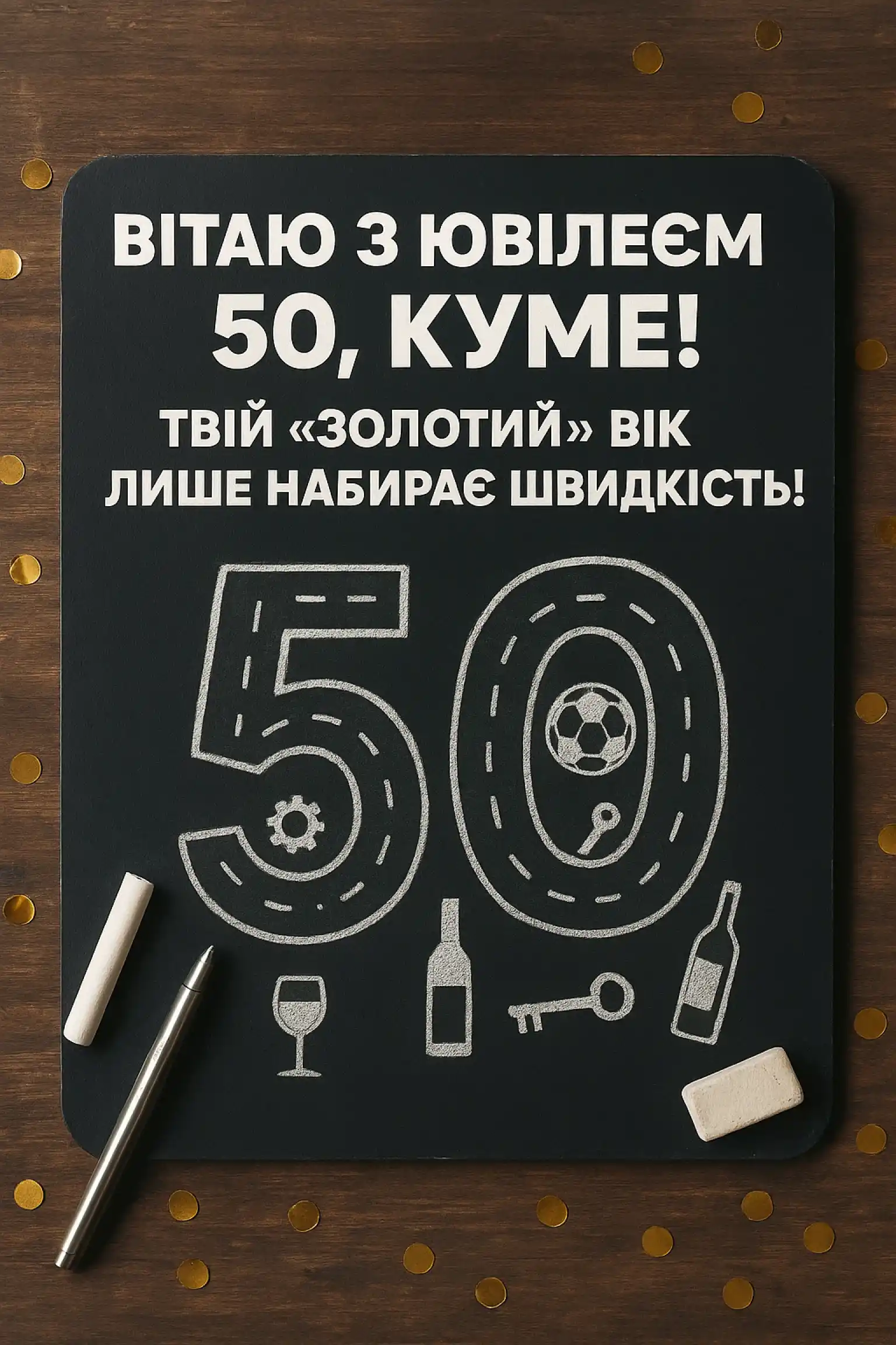 Привітання куму з ювілеєм 50 Привітання куму з ювілеєм 50