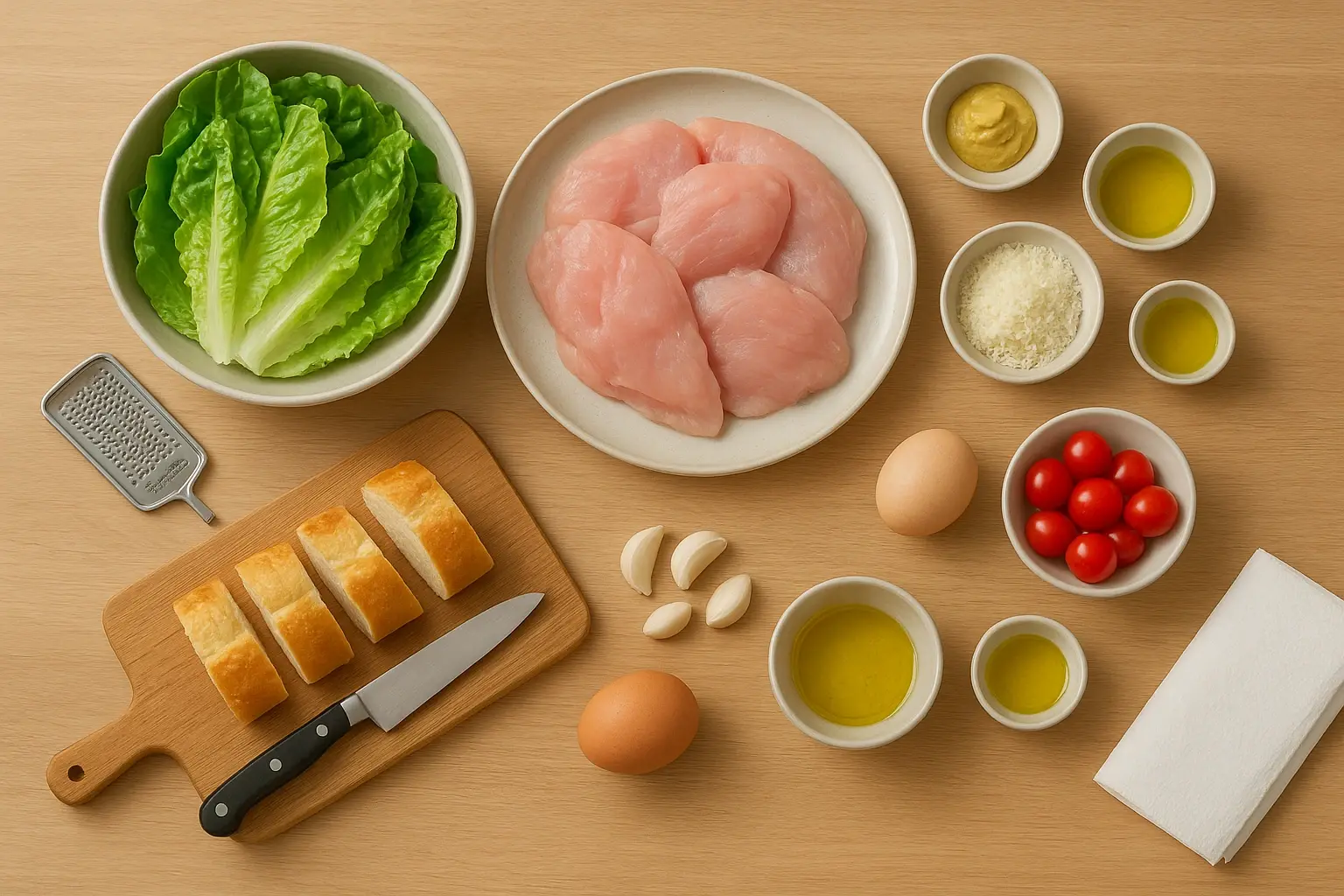 салат цезар з куркою