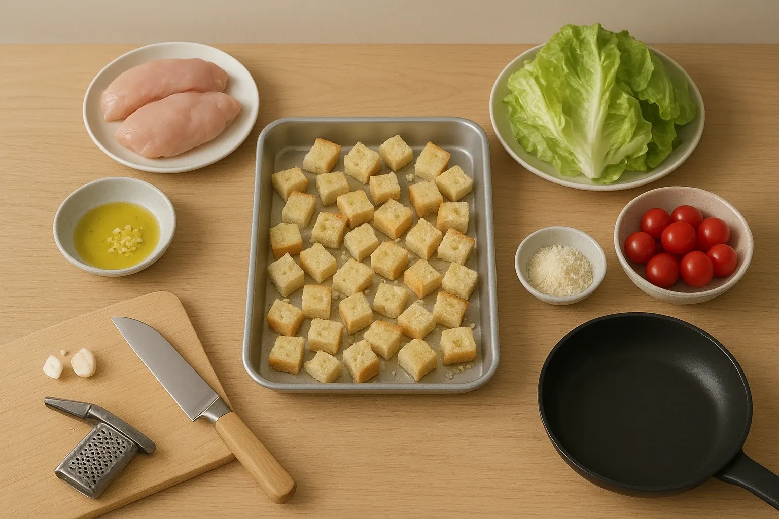 салат цезар з куркою
