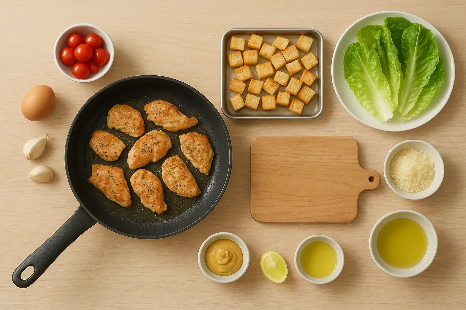 салат цезар з куркою
