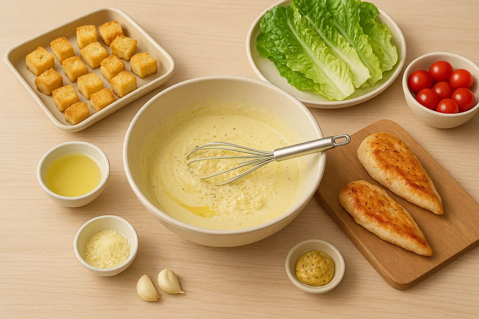 салат цезар з куркою