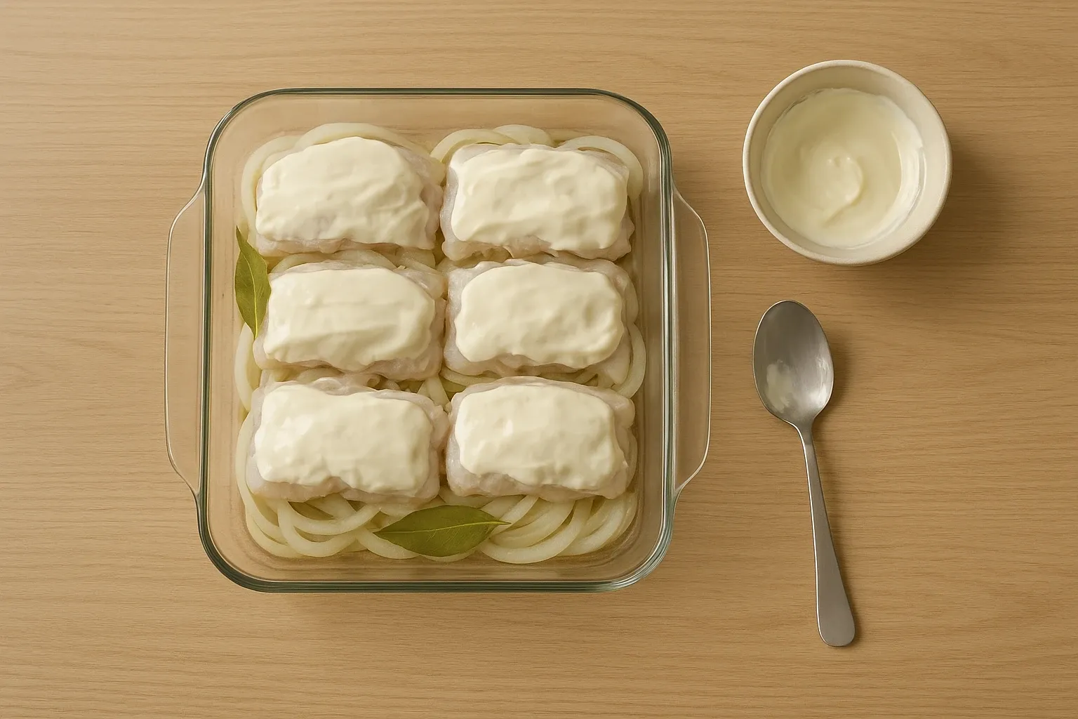 Риба запечена з цибулею