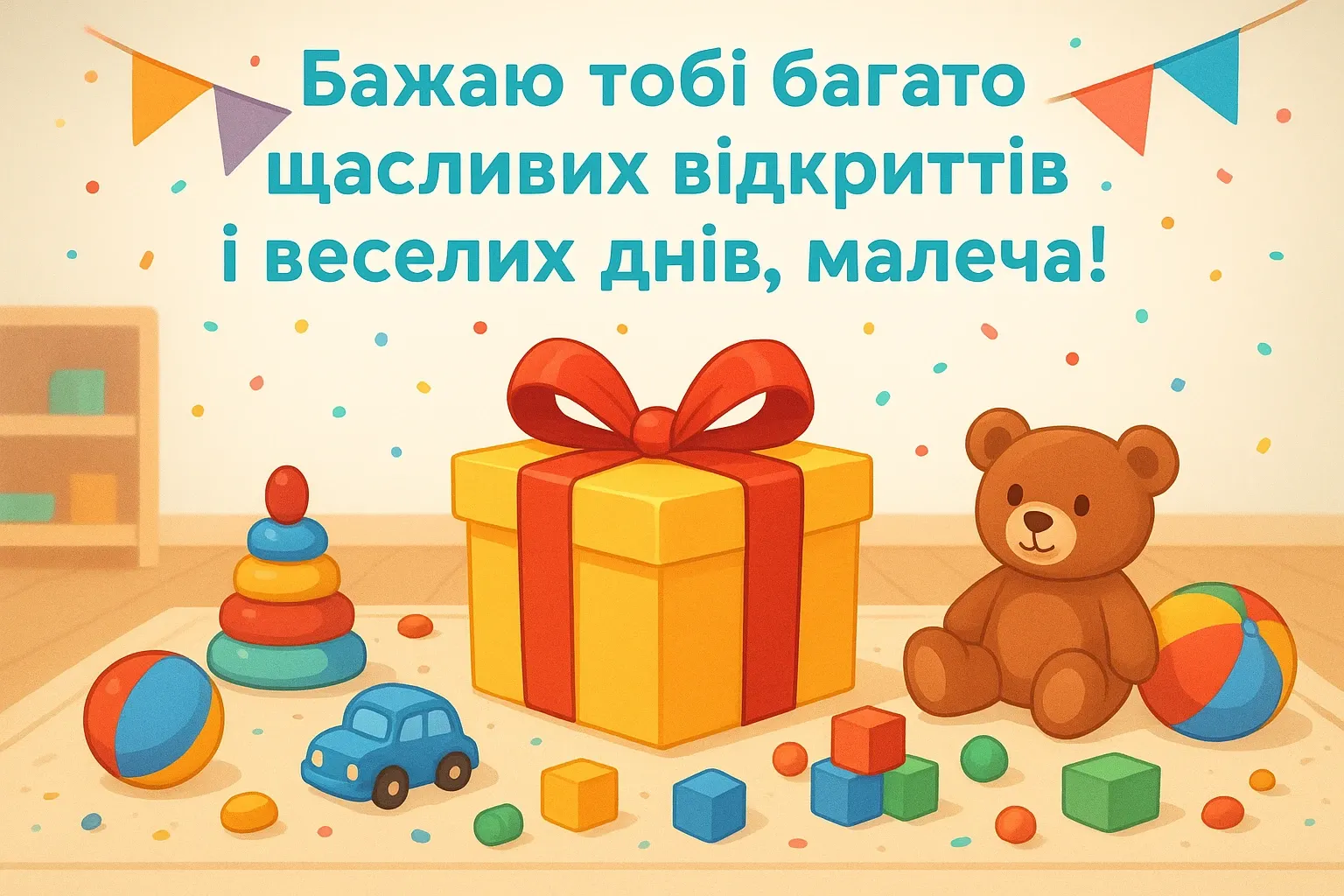 привітання з днем народження дівчинці