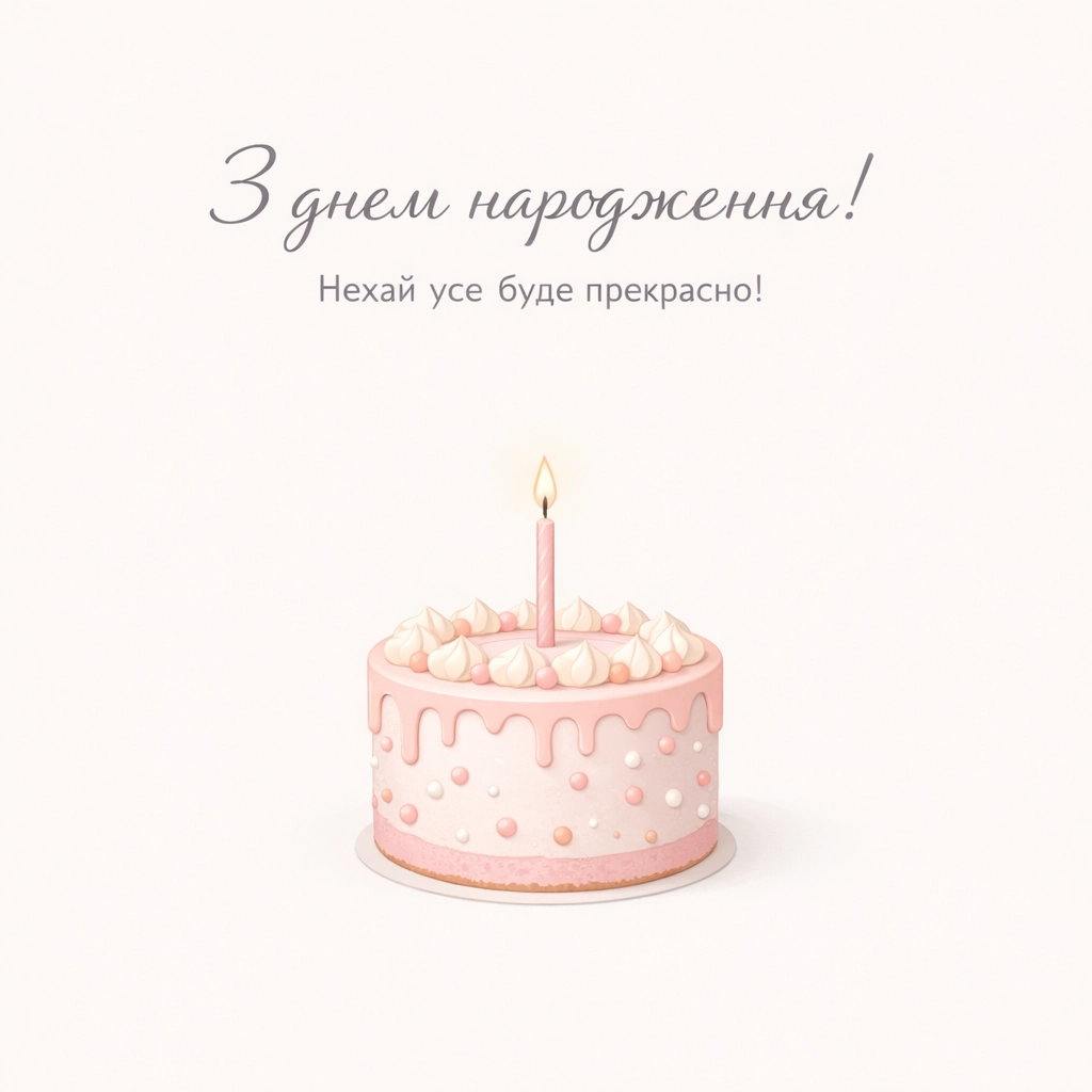 Привітання з днем народження дівчинці