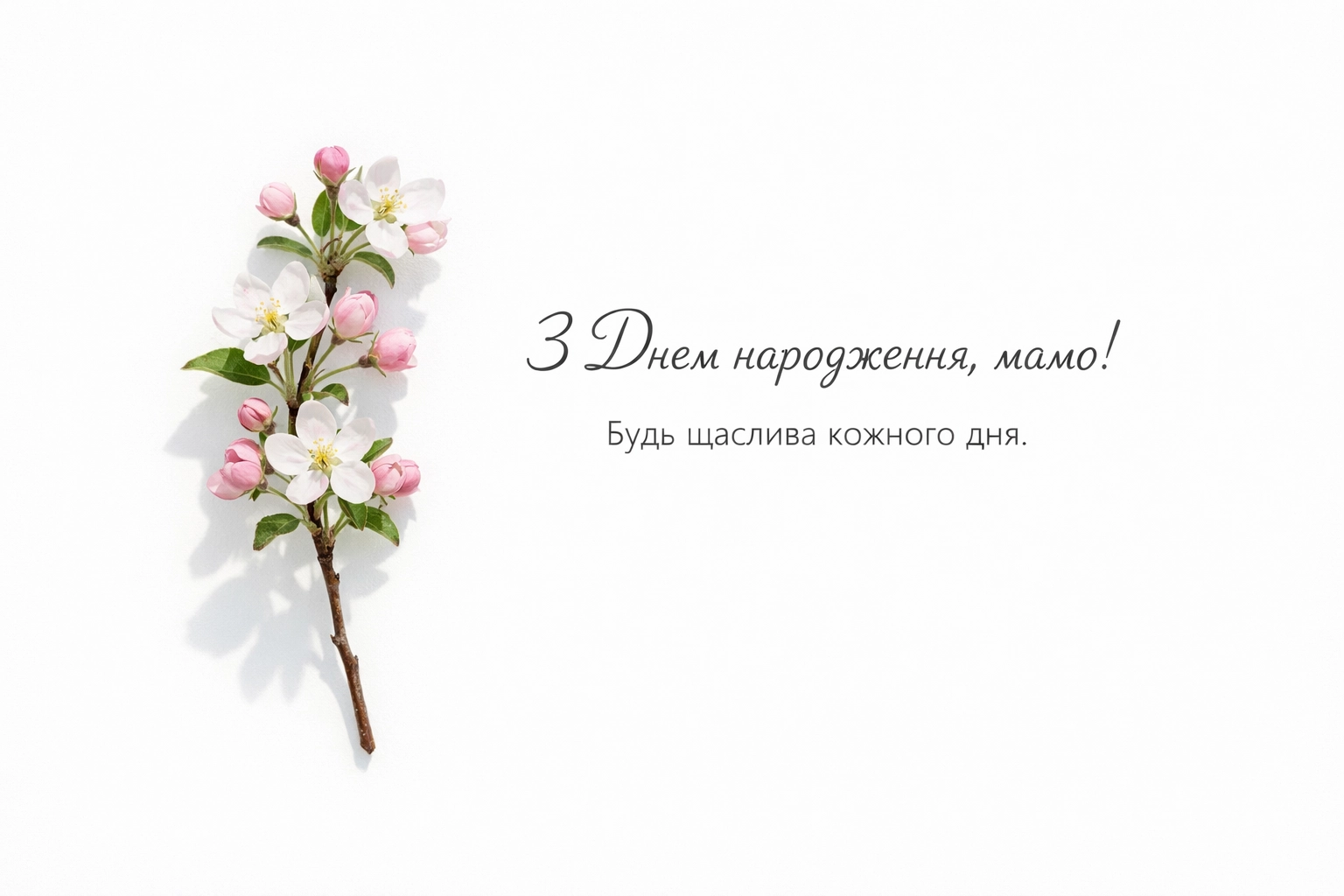 Привітання з днем народження мамі
