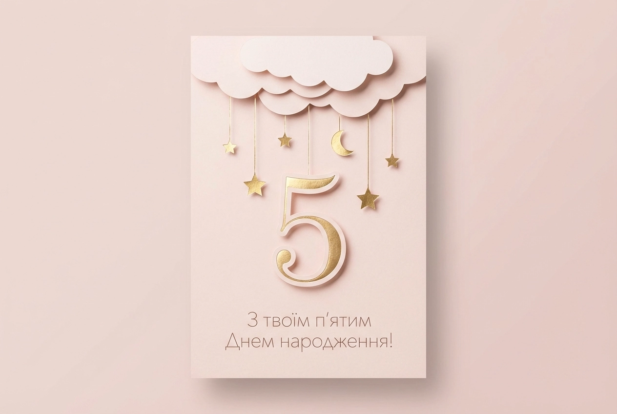 листівка з днем народження дівчинці 5 років листівка з днем народження дівчинці 5 років