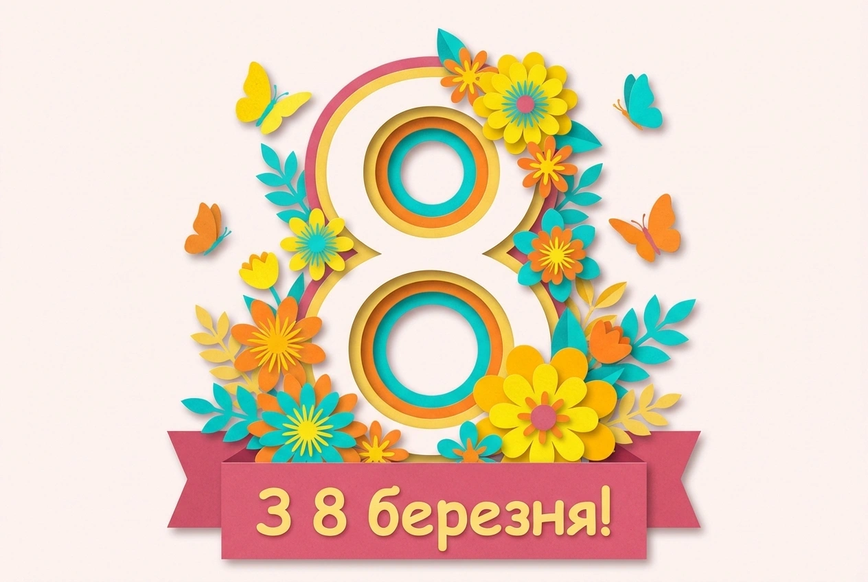 привітання з 8 березня мамі