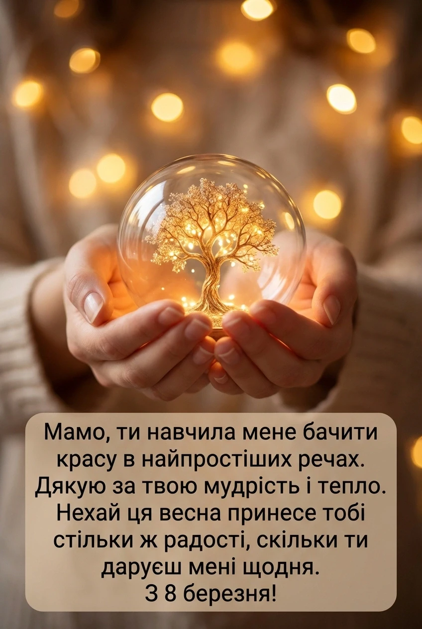привітання з 8 березня мамі