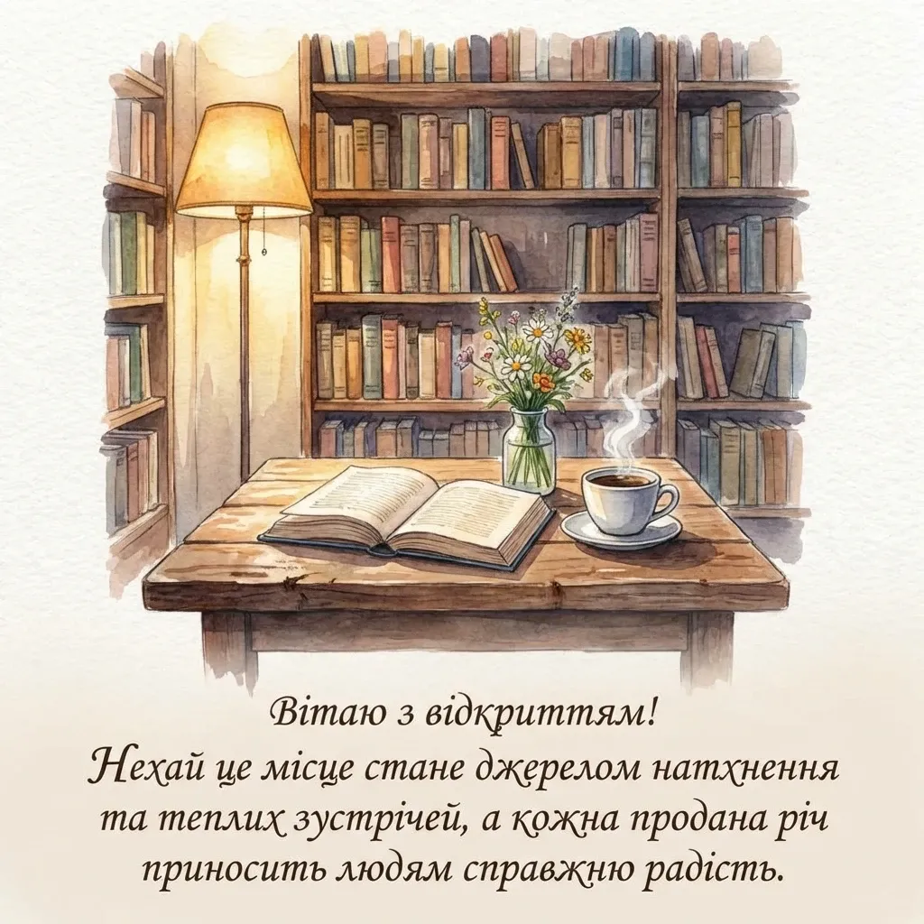привітання з відкриттям магазину