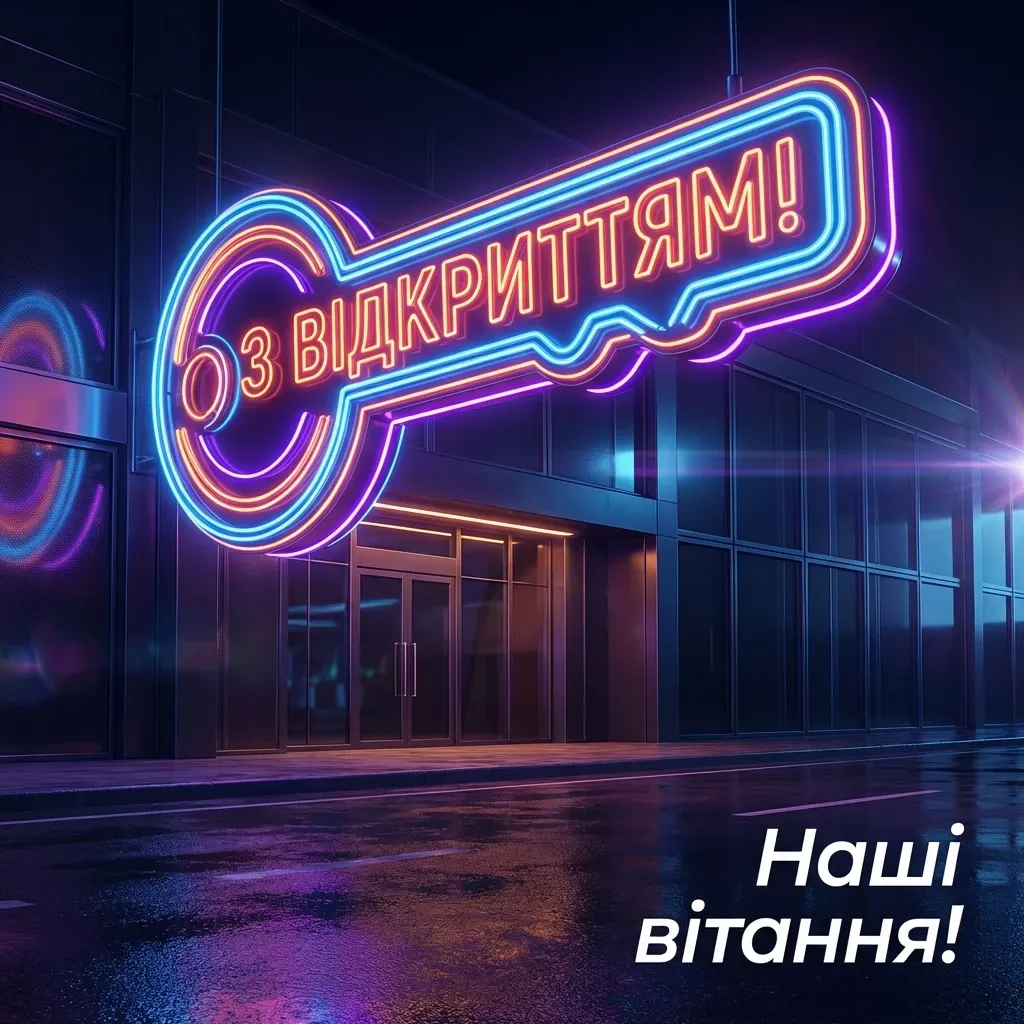 привітання з відкриттям магазину