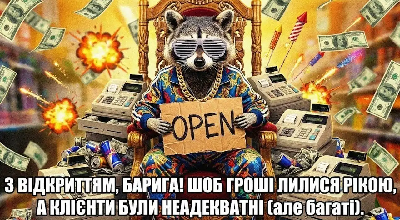 Привітання з відкриттям магазину