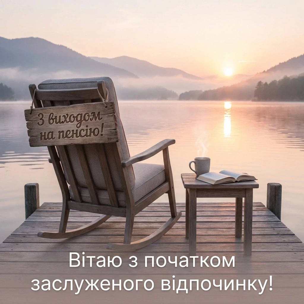 привітання з виходом на пенсію