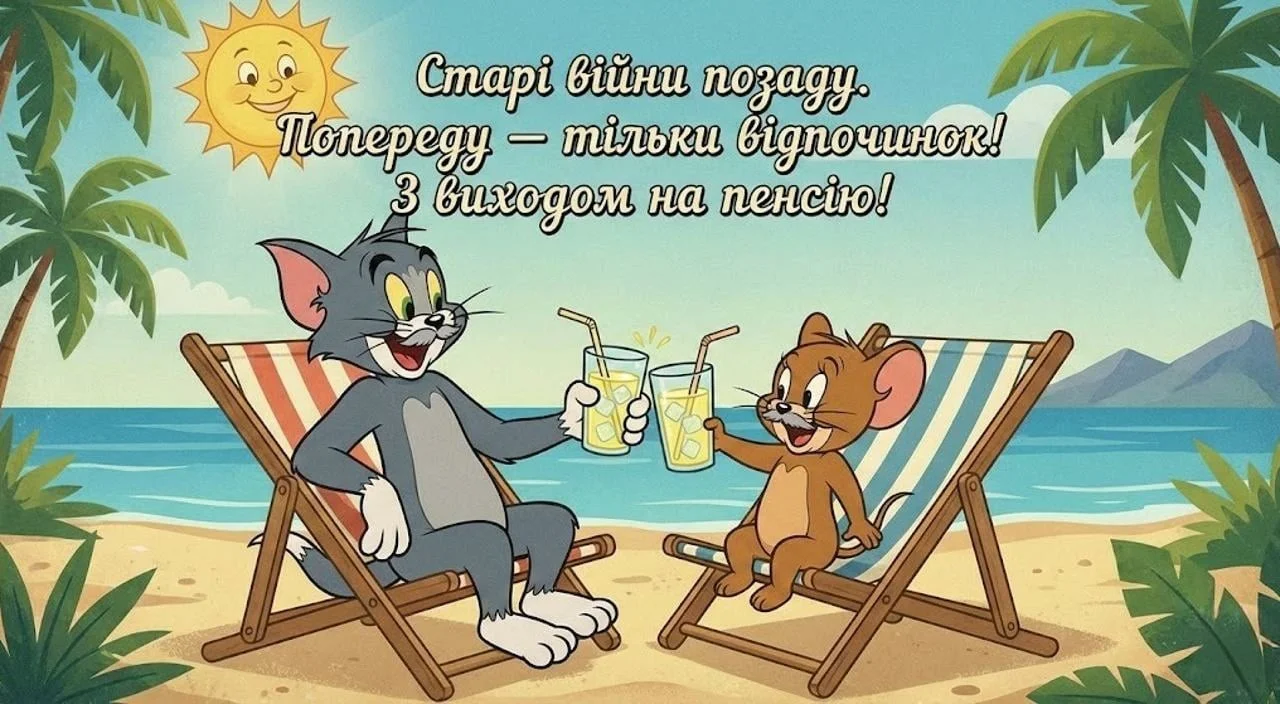 Привітання з виходом на пенсію