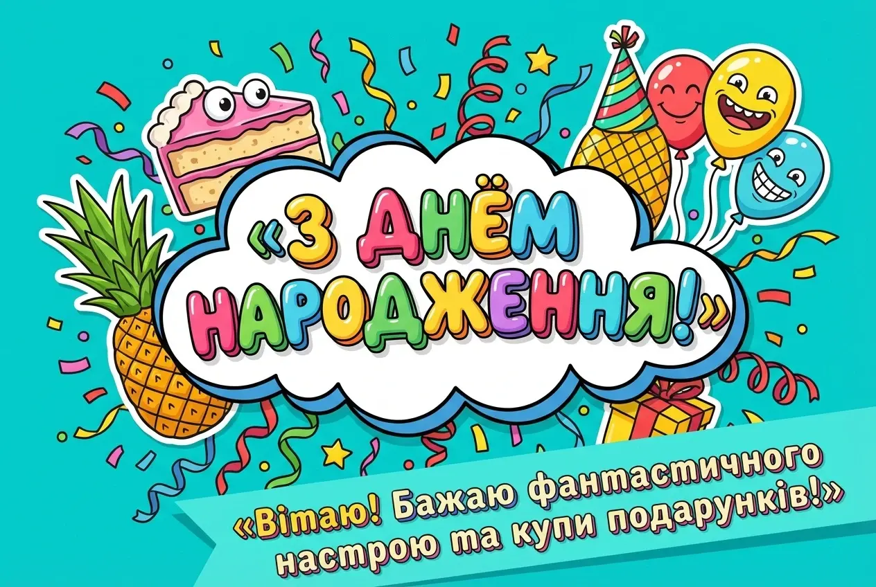 привітання з днем народження жінці українською мовою
