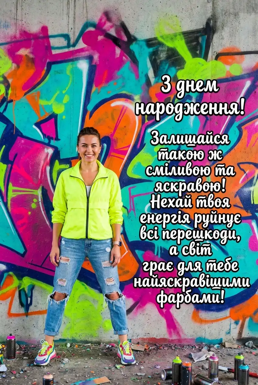 привітання з днем народження жінці українською мовою