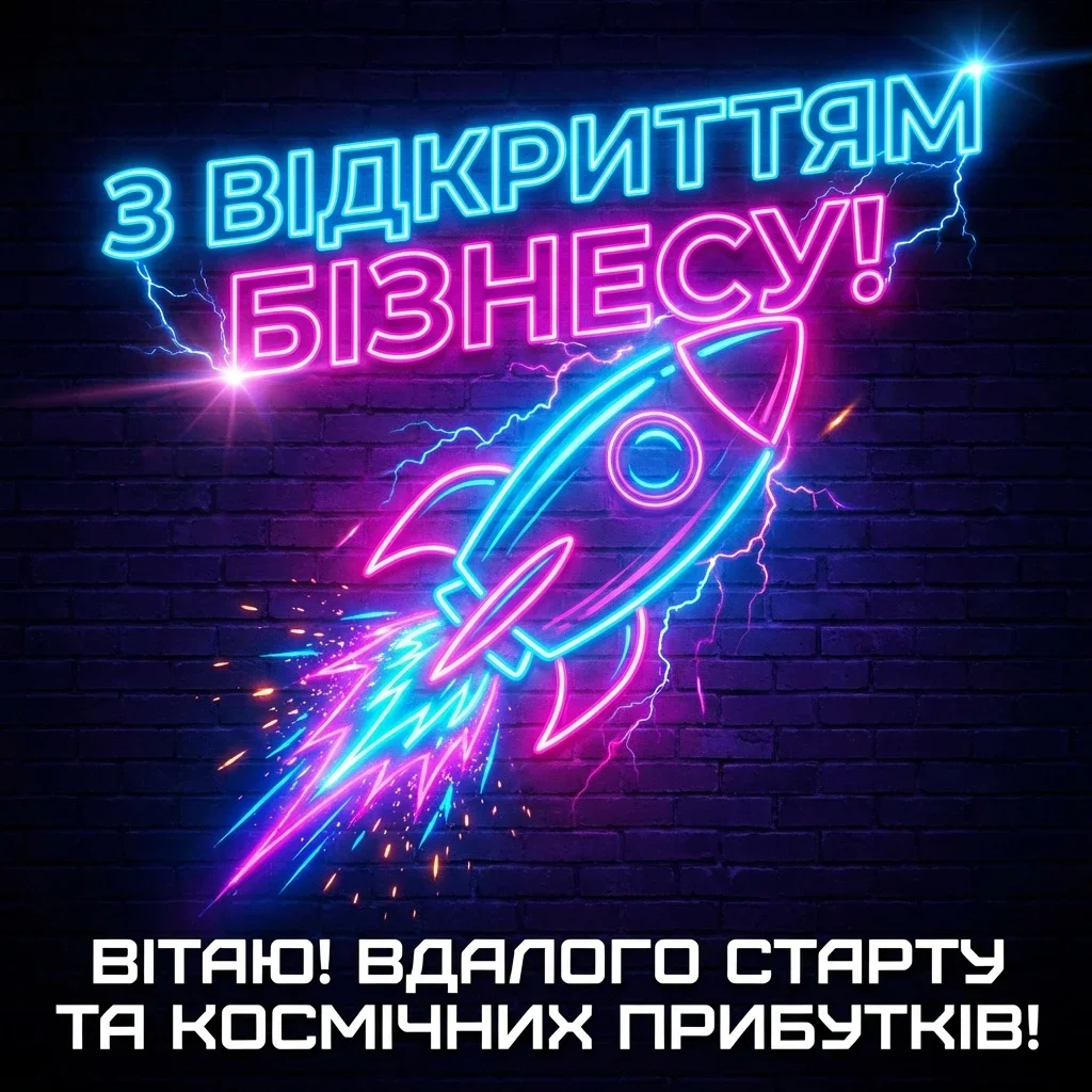 привітання з відкриттям бізнесу