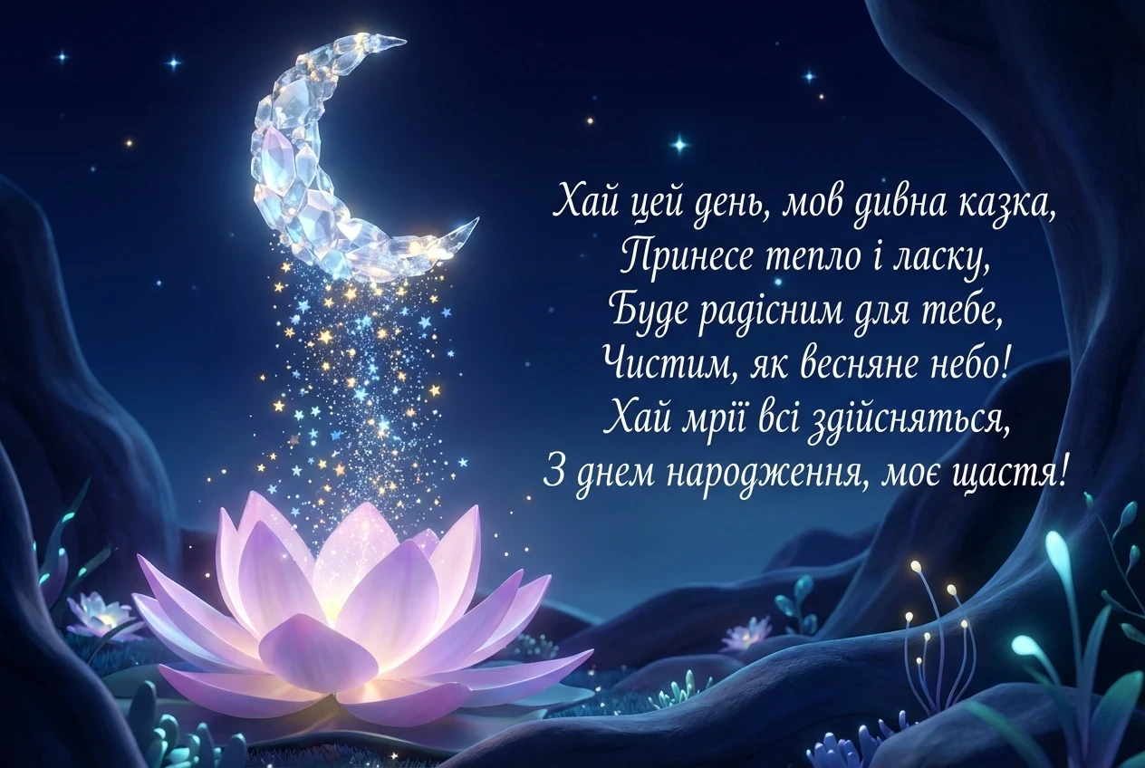 зворушливе привітання з днем народження жінці