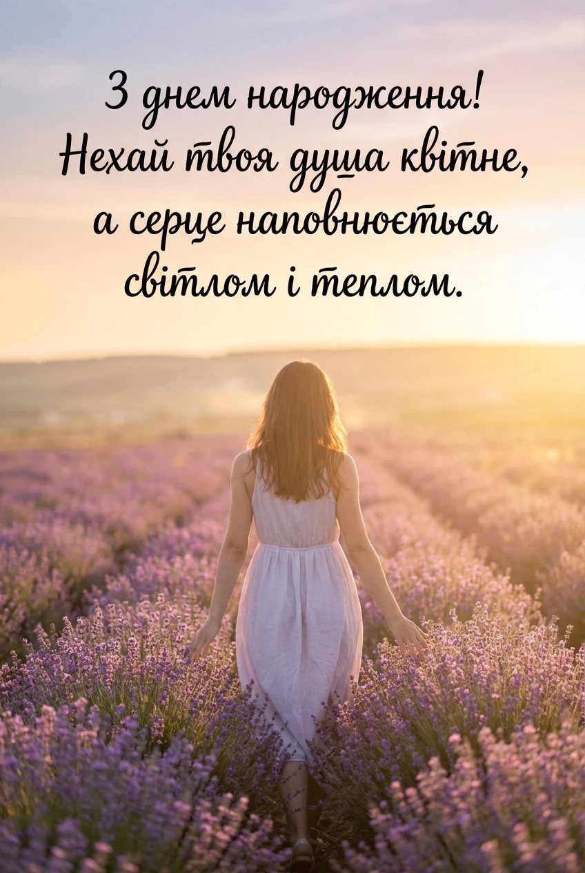 зворушливе привітання з днем народження жінці