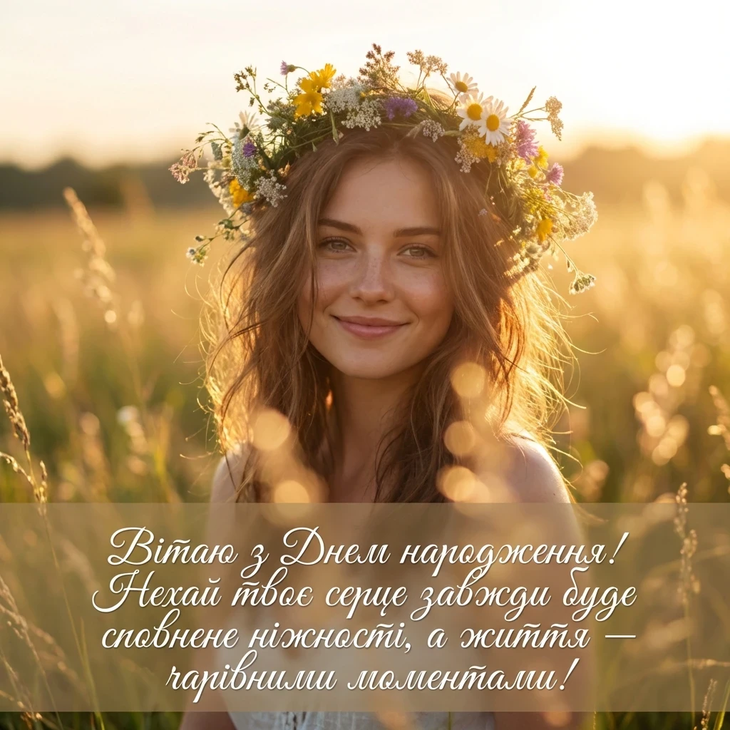 українські привітання з днем народження жінці