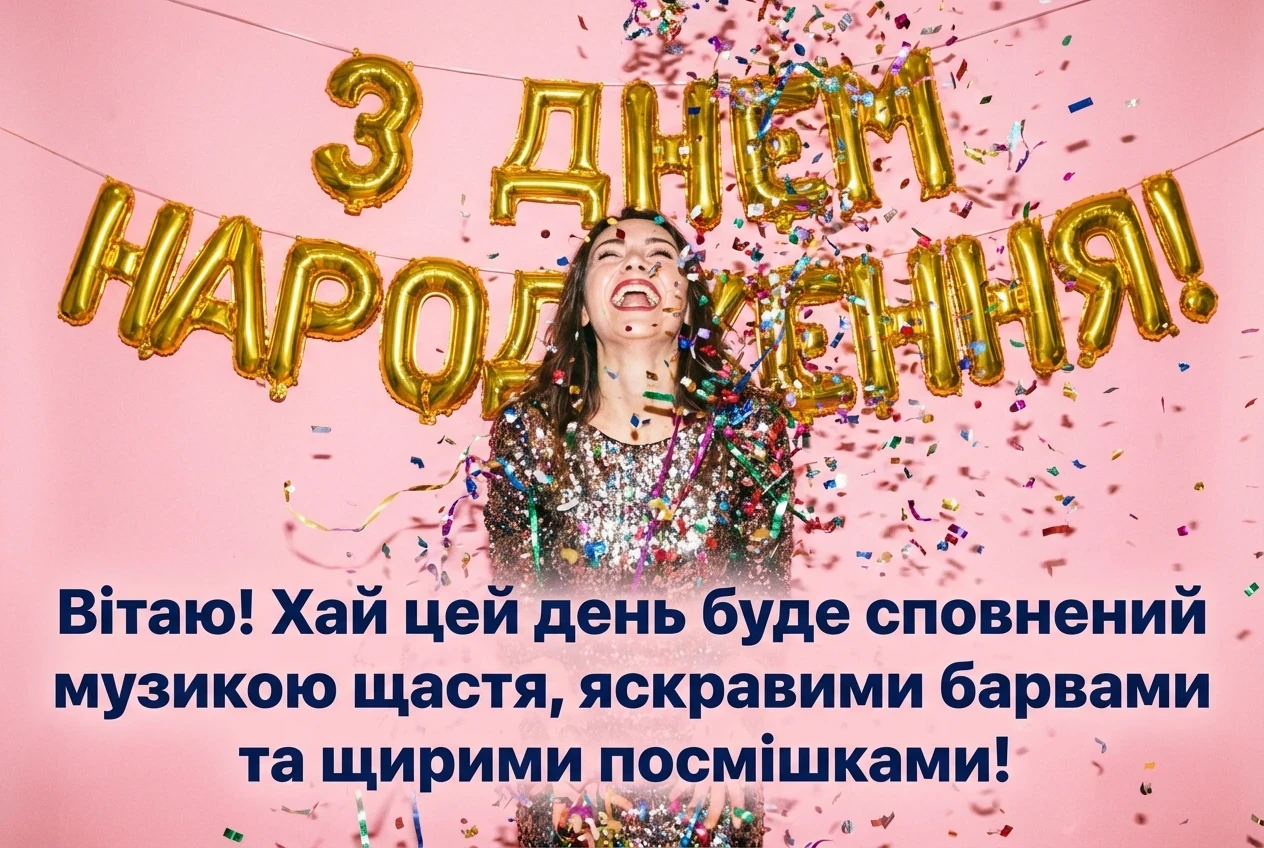 українські привітання з днем народження жінці