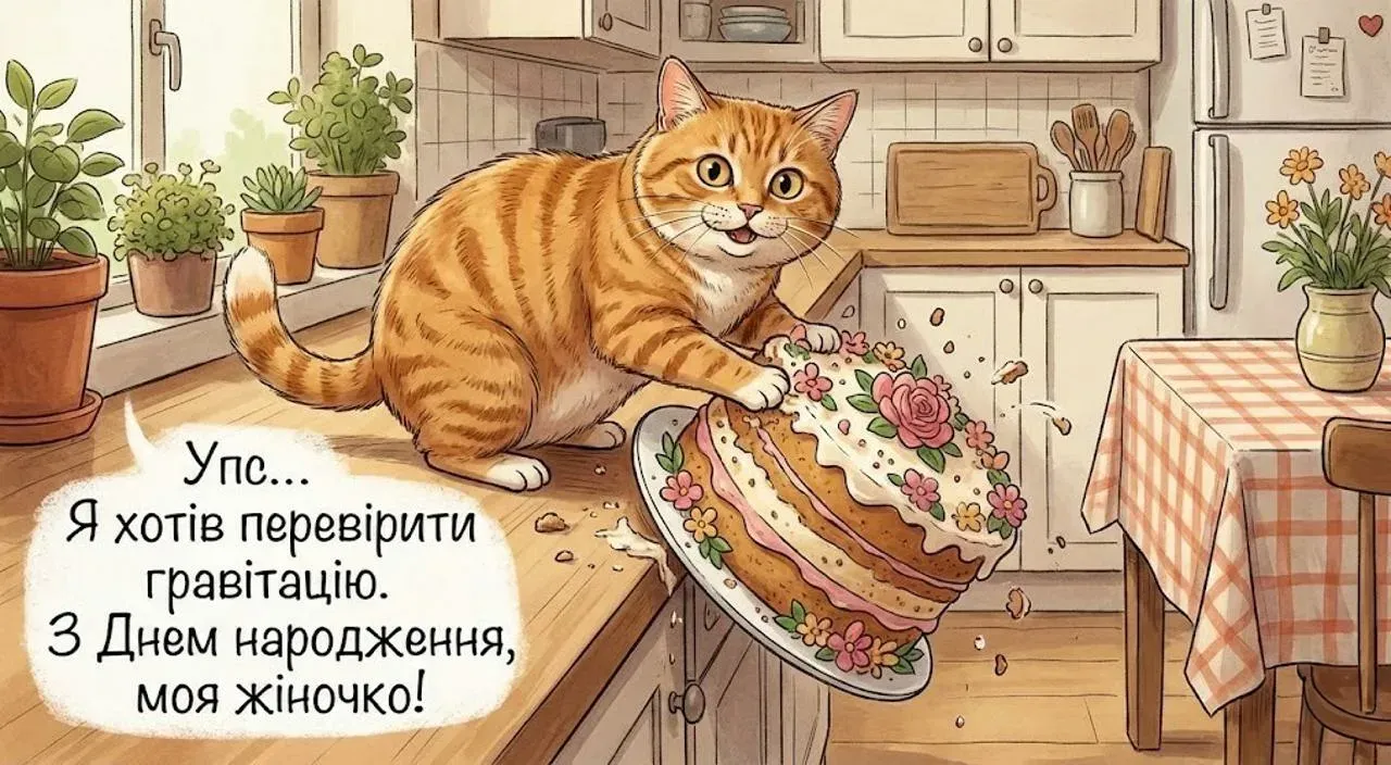 Привітання з днем народження для жінки українською мовою