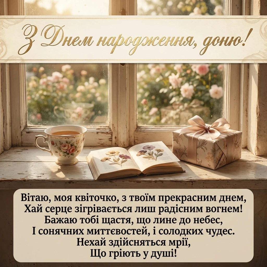 привітання з днем народження дочці до сліз