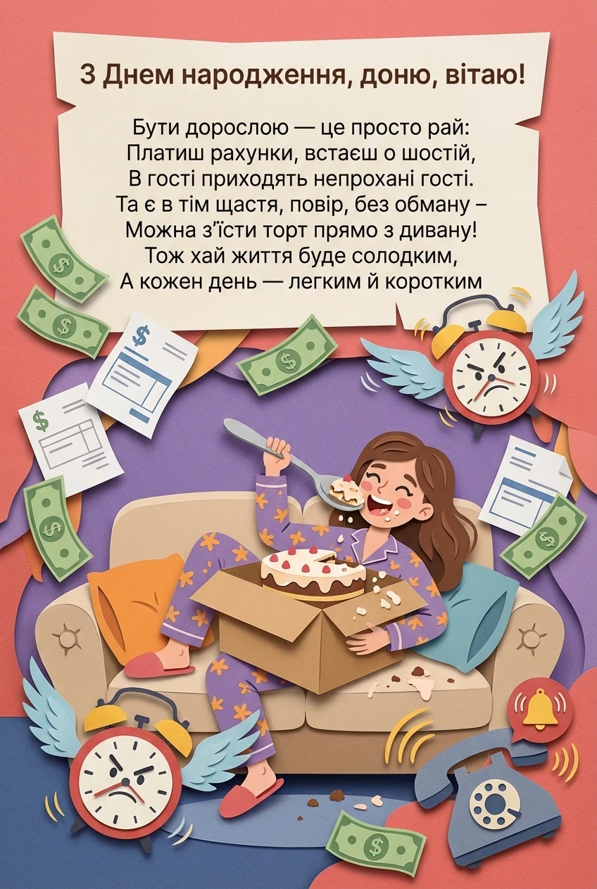 привітання з днем народження дочці до сліз